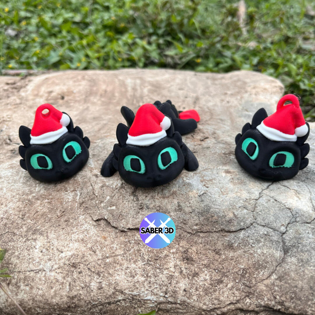 Santas helpers Toothless and Lightfury (Ornaments Included!)