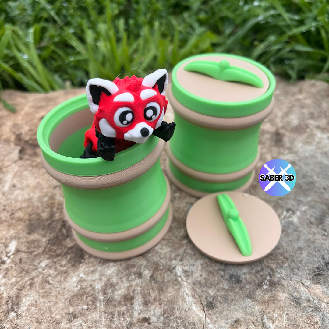 Flexi Red Panda with Bamboo
